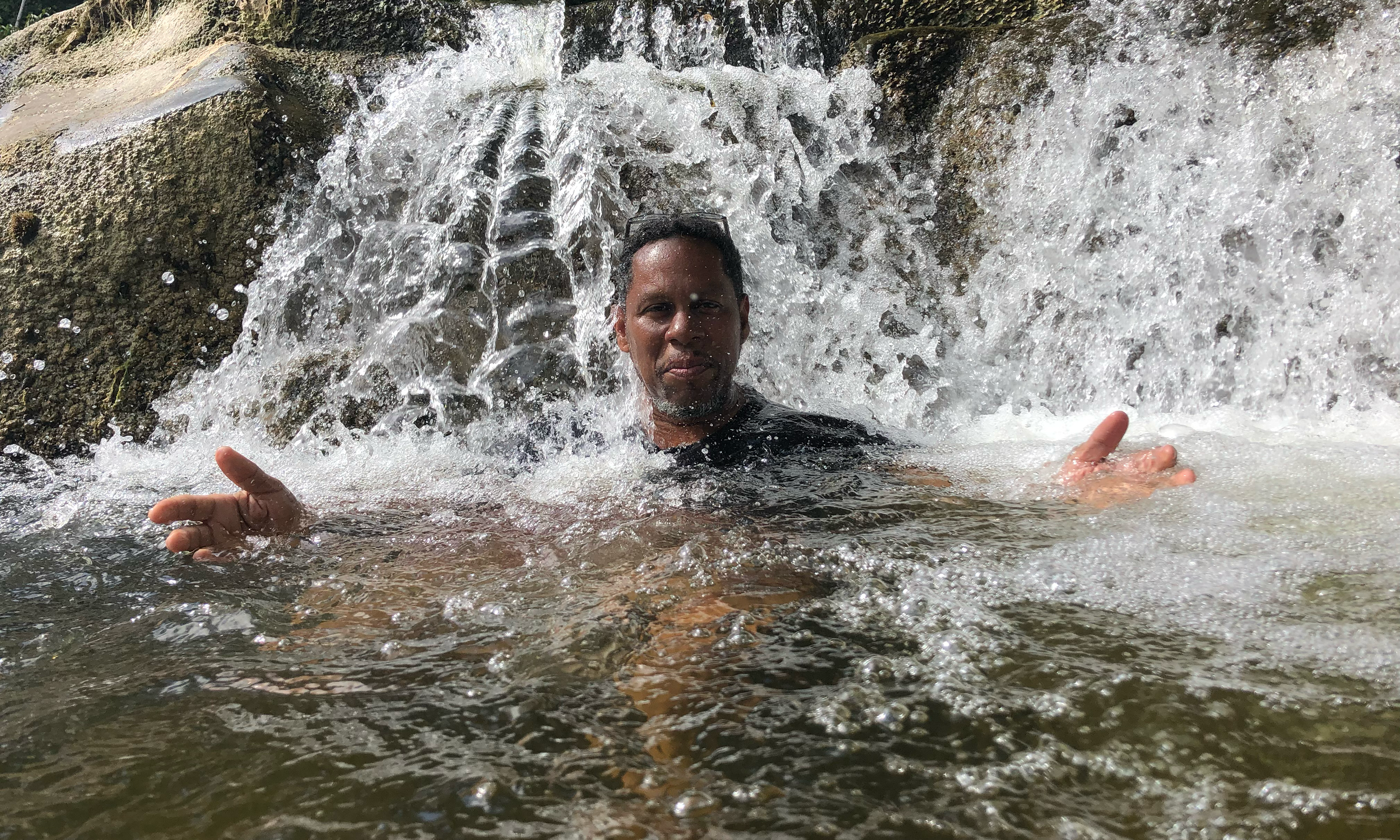Dr. Sahu Omri in moving water